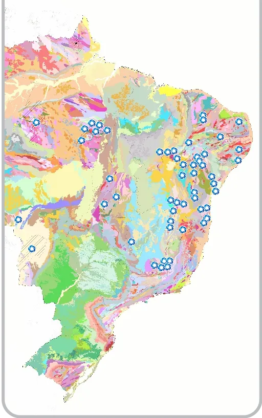 Mapa de atuação DrillGeo
